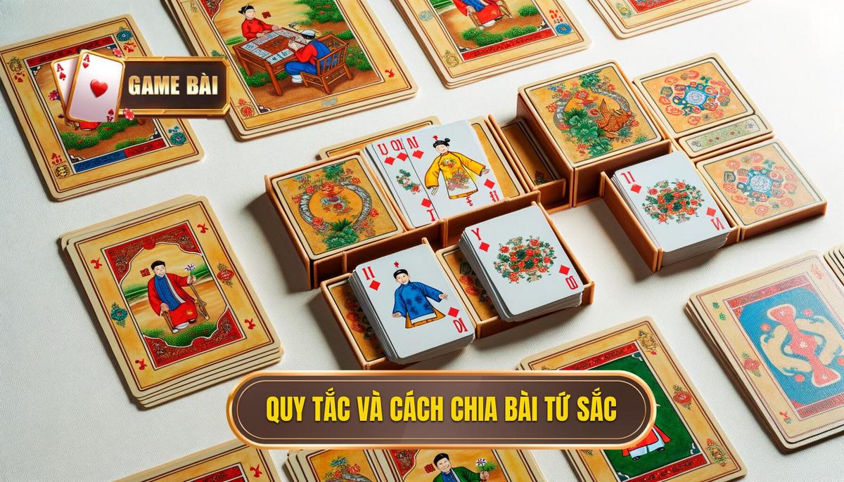 Cách Đánh Bài Tứ Sắc: Hướng Dẫn Chi Tiết Từ A Đến Z Cho Người Mới Bắt Đầu 2 2. Quy Tắc Cơ Bản và Cách Chia Bài Tứ Sắc